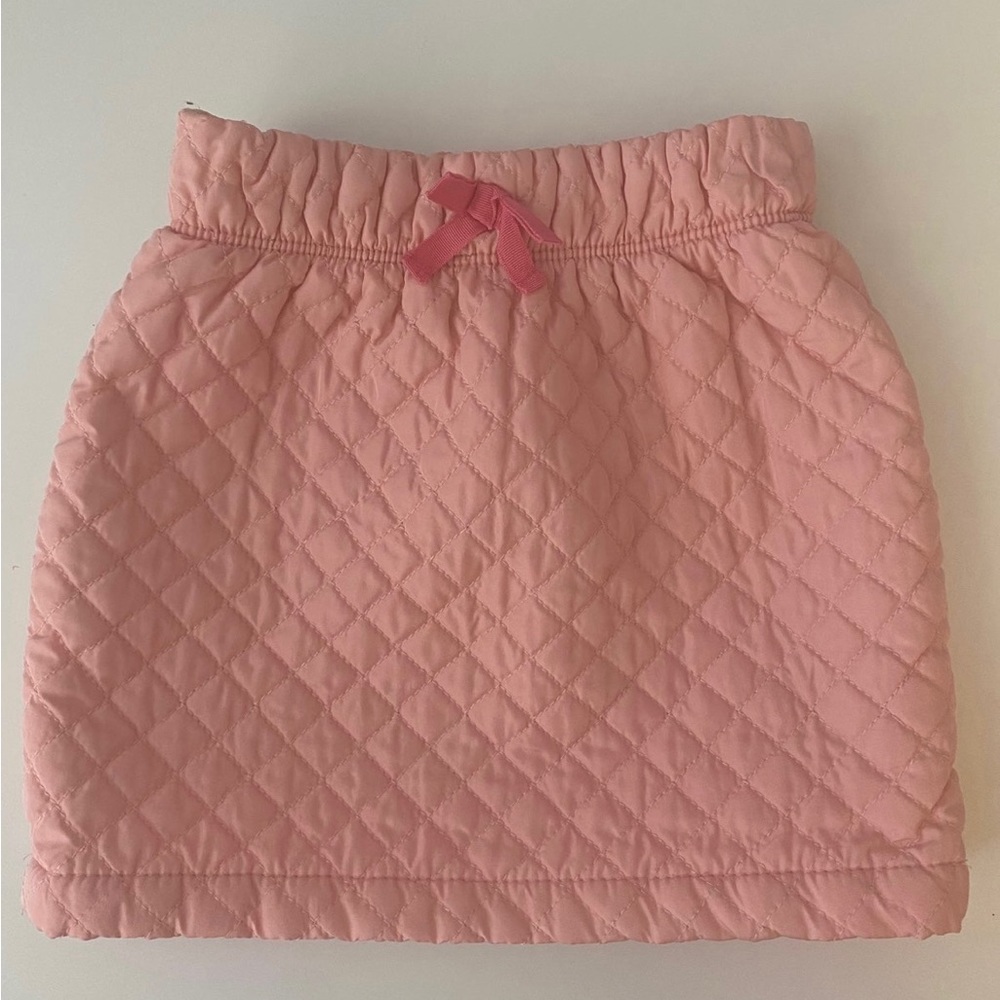 Old Navy pink quilted skirt with stretchy waistband size 5T